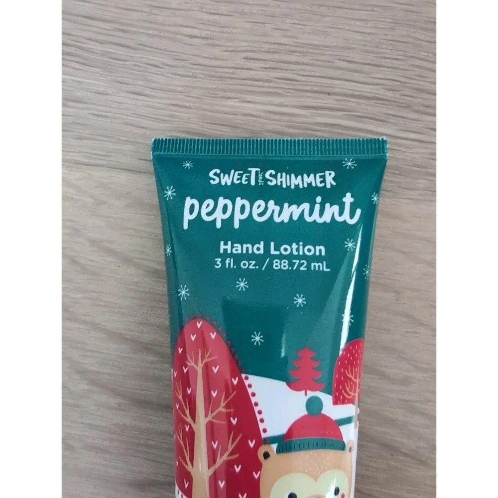 Sweet And Shimmer Peppermint Hand Lotion by Groovi Beauty 3 oz New Seasonal Gift